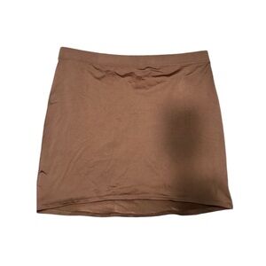 SKIMS Mini Swim Skirt in Cocoa